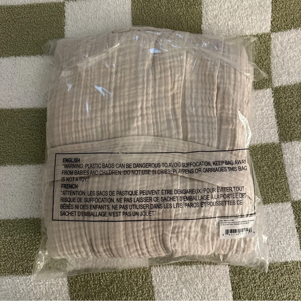 NWT Parachute Cloud Cotton Robe - Bone - Picture 5 of 6